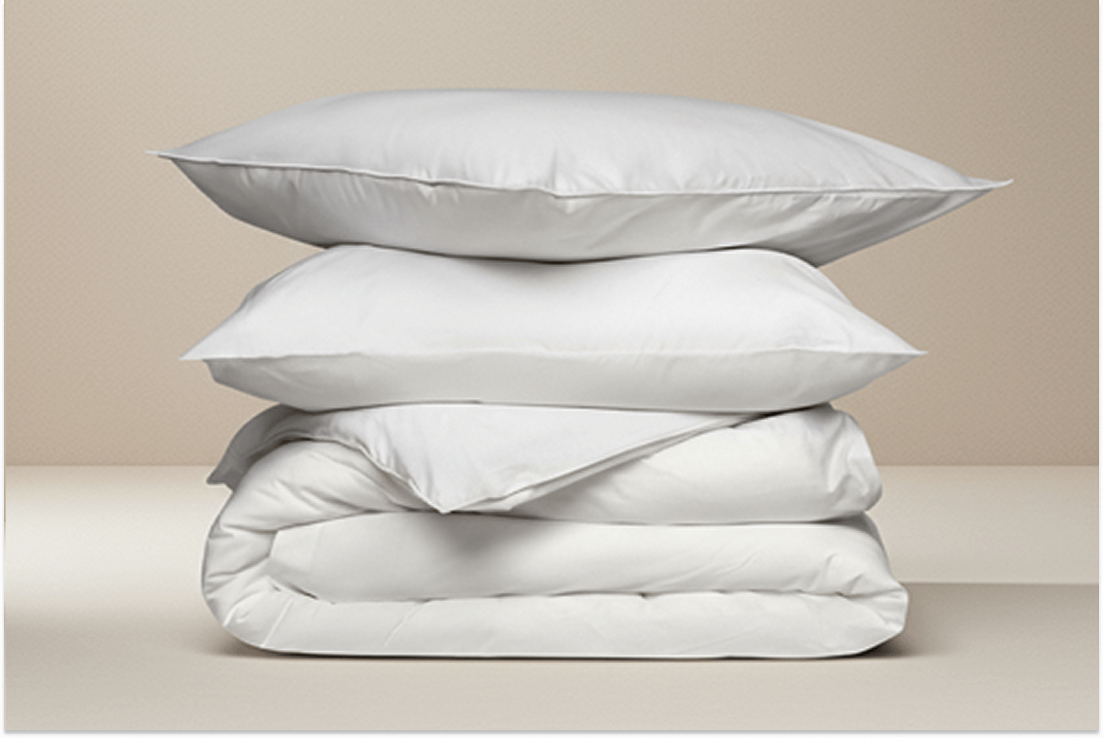 Matt sleeps white percale bedsheet